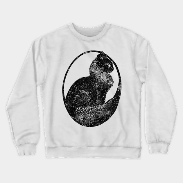 Space Cat Crewneck Sweatshirt by ECMazur